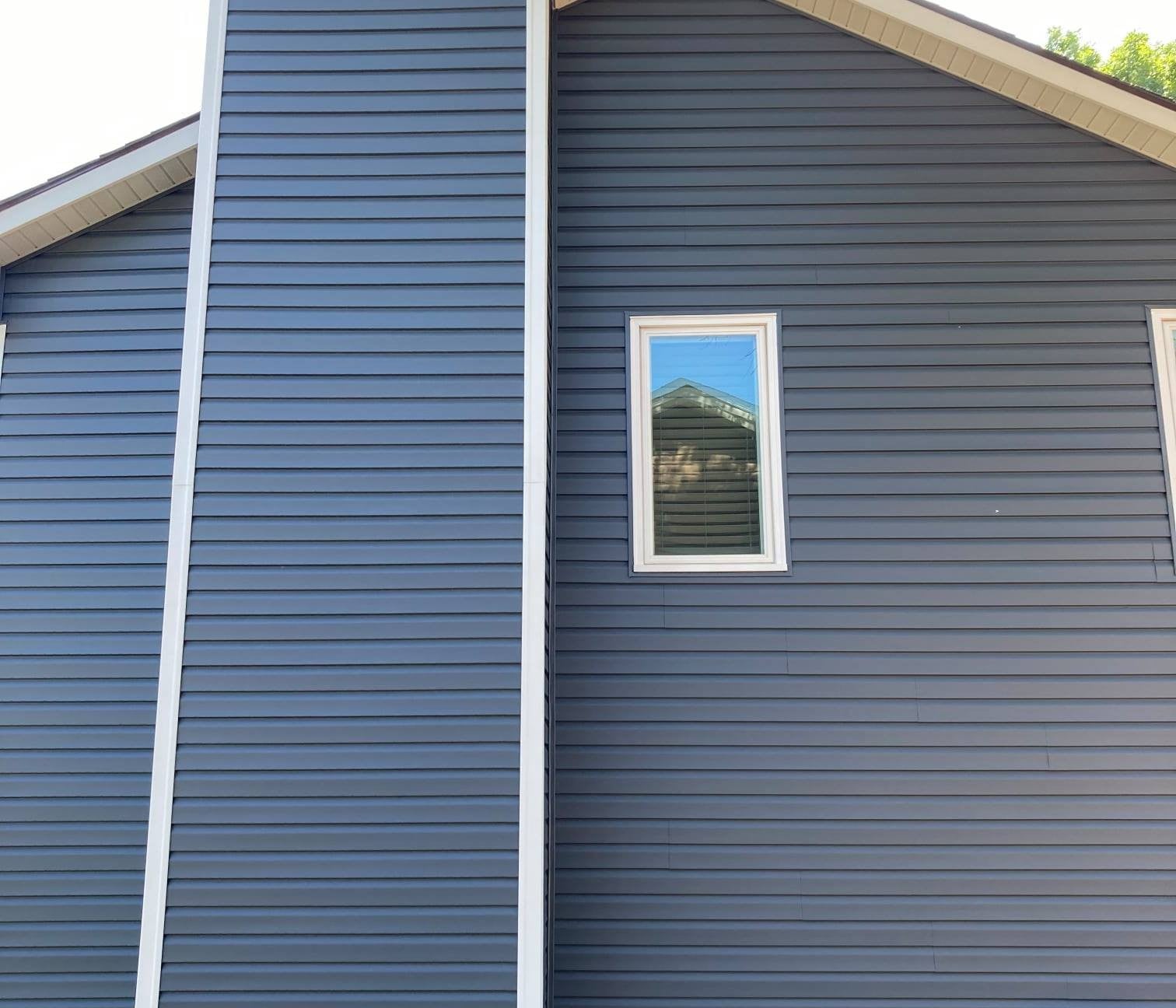 Blue siding